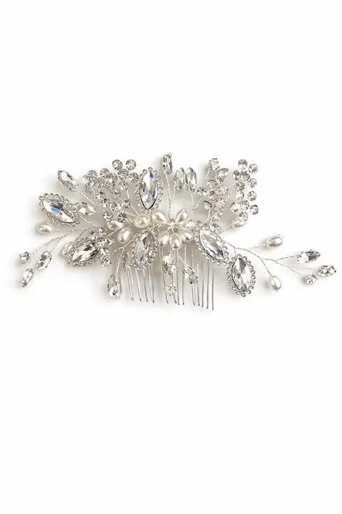 Onfleek Wedding Edition Crystal Bloom Comb