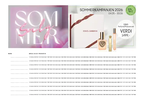 Avkrysningsskjema sommerkampanje eskedeal