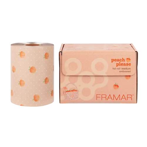 Peach Please Embossed Roll