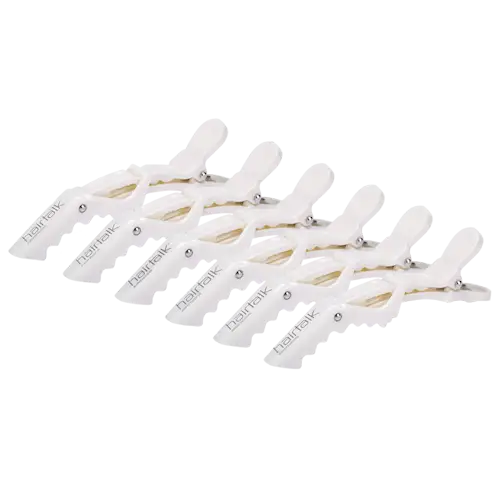 Hair Clips White 6 pcs.
