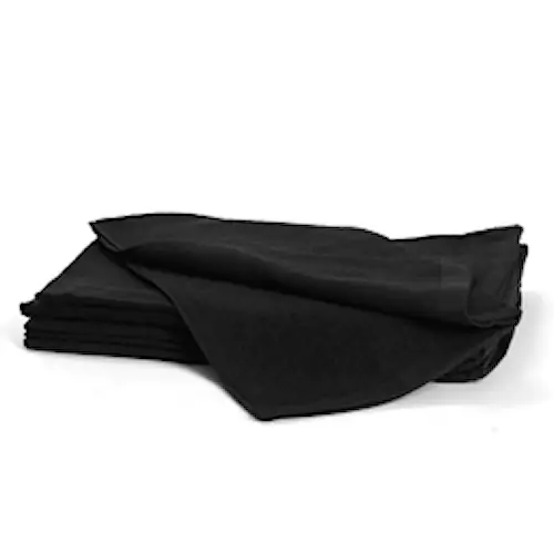 Fargeekte Håndkle Sort 12pk 50x85cm (40 grader)