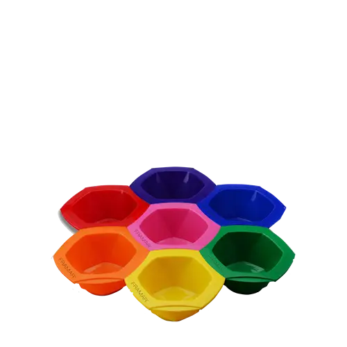 Connect & Color bowls - Rainbow