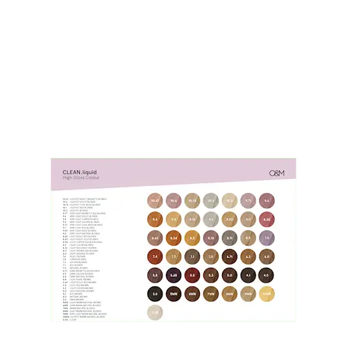 CLEAN.liquid Swatch Chart with A3 Wall Chart